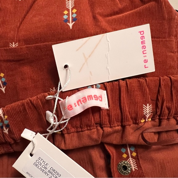 New Renamed Dress Size Small Corduroy Arrows Print Strapless Button up Snaps new - Picture 4 of 9